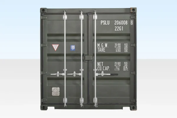 20Ft Shipping Container (One Trip) - Dark Green - Image 3
