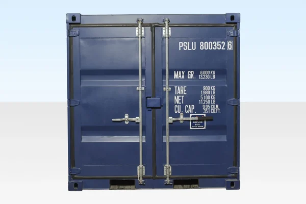 8Ft Shipping Container One Trip (Blue) - Image 2